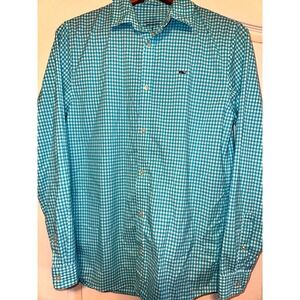 Vineyard vines  performance, long sleeve boys XL checkered‎ shirt